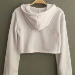 Women Winter Fleece Flawless Crop Top Sweatshirt