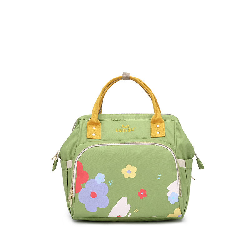 Fashionable And Lightweight Little Mommy Bag Double Shoulder Messenger Treasure Mom Bag Large Capacity Mother And Baby Bag