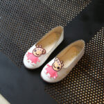 Girls' Shoes, Leather Shoes, Princess Shoes, Big Children, Little Girls, Single Children, Baby Soft-Soled Peas Shoes