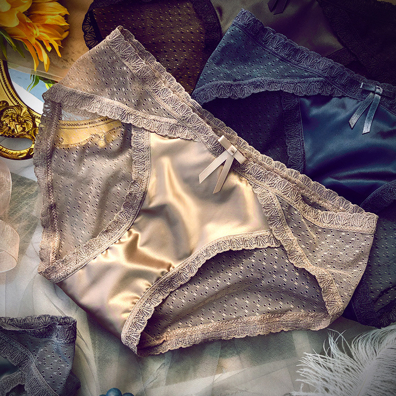 Sexy French Lace Underwear Women's Transparent