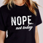 English Printed Short-sleeved T-shirt Women