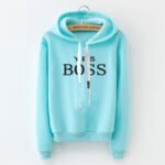 Letter Print Long Sleeve Sweatshirt Women