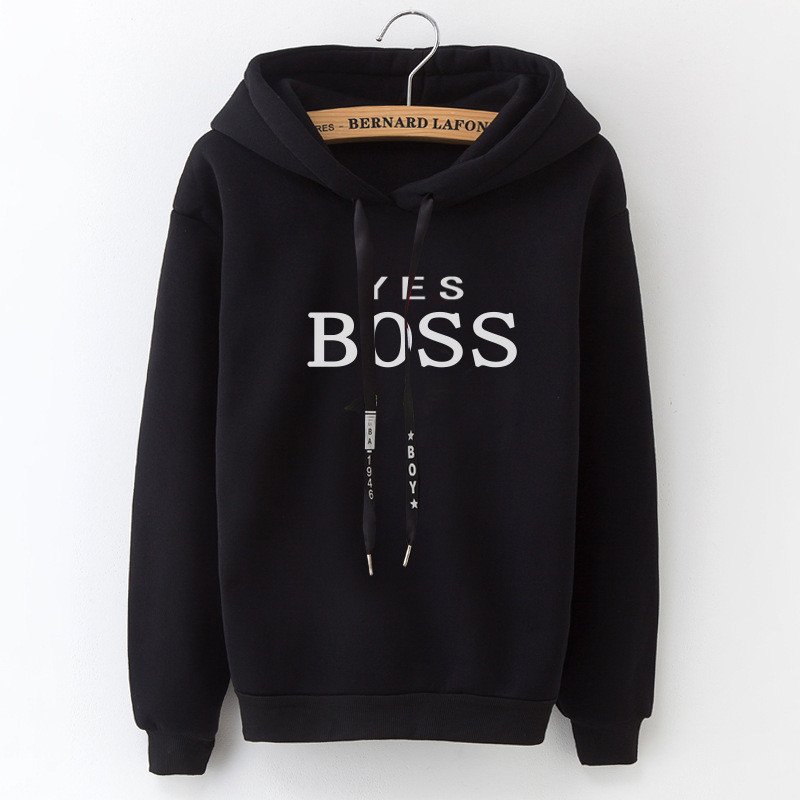 Letter Print Long Sleeve Sweatshirt Women