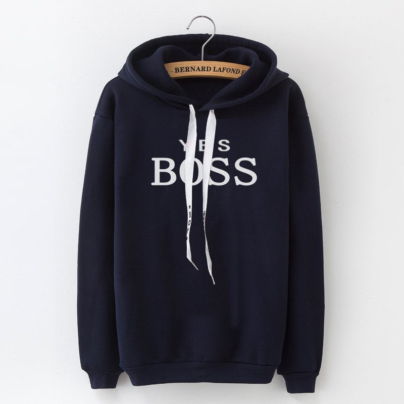 Letter Print Long Sleeve Sweatshirt Women