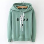 Letter Print Long Sleeve Sweatshirt Women