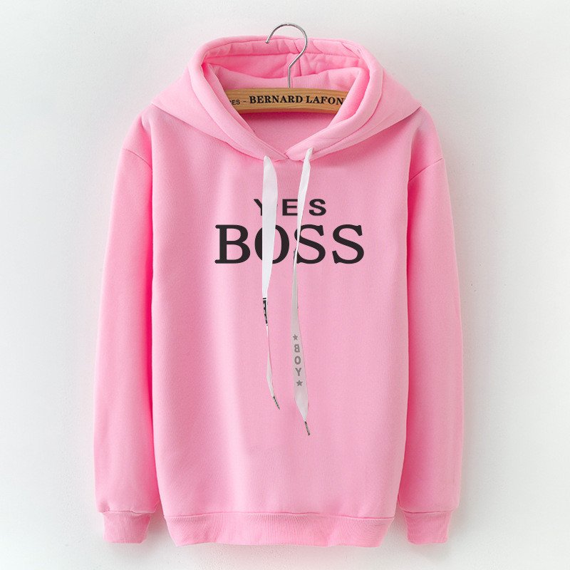 Letter Print Long Sleeve Sweatshirt Women