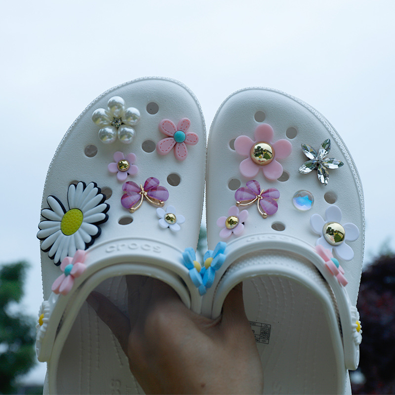 Hole Shoe Buckle Chrysanthemum Shoe Buckle Flower Shoe Flower Shoe Decoration