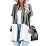 Knitted Cardigan Rainbow Cardigan Sweater Coat Women
