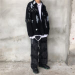 Paneled denim jacket