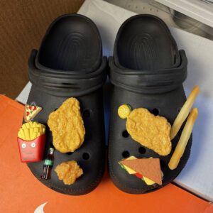 Shoe Accessories Diy Fried Chicken Burger Shoe Buckle