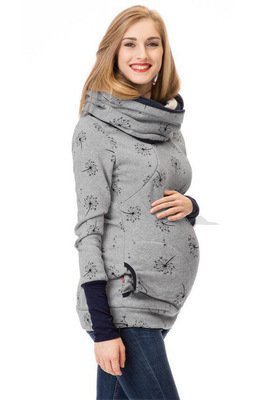Sweatshirt Hoodie Women Long Sleeve Breastfeeding Shirt