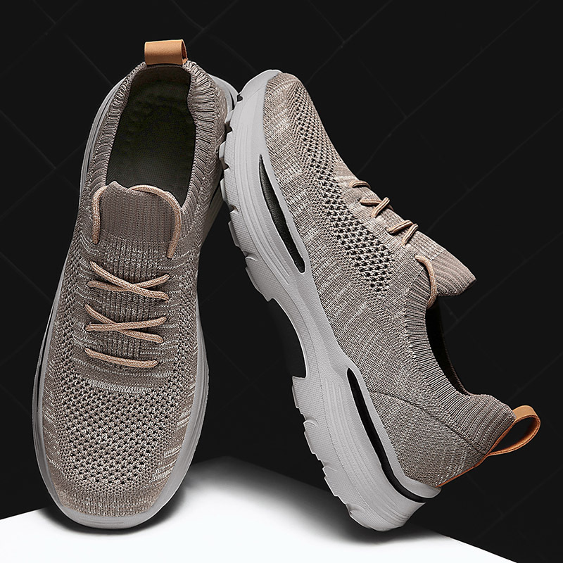Middle - Aged Mesh Fly Knitting Sneaker Man