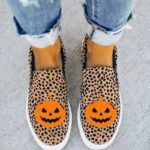 Halloween Bat Canvas Flat Shoes