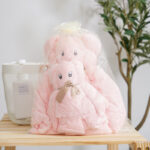 Baby Bear Coral Fleece Mother And Child Set Towel