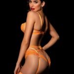 Women Lace Underwear Three Piece Set