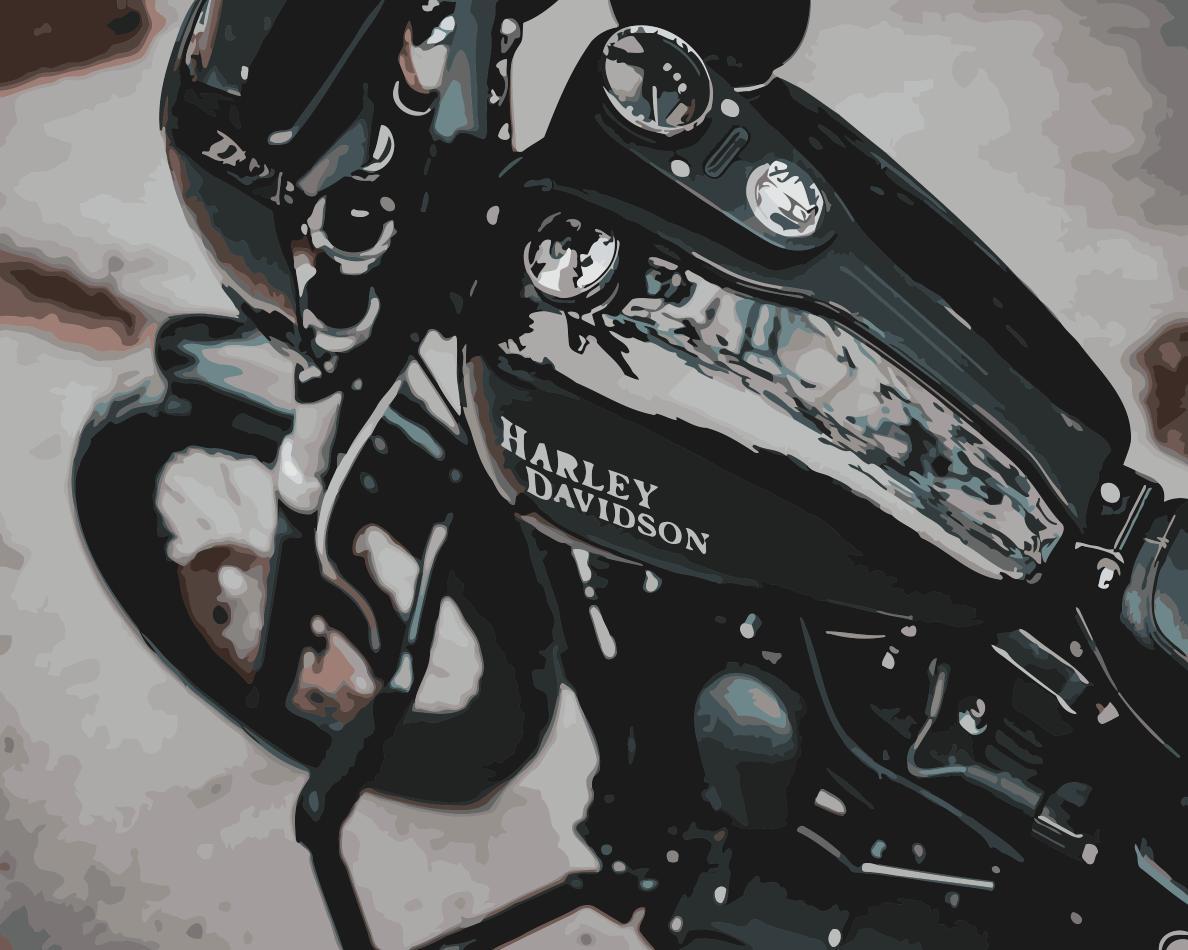 Retro Cool Motorcycle Still Life Canvas Wedding Art Deco Picture Gift