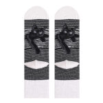 Cats Print Plus Size Medium Socks For Men And Women